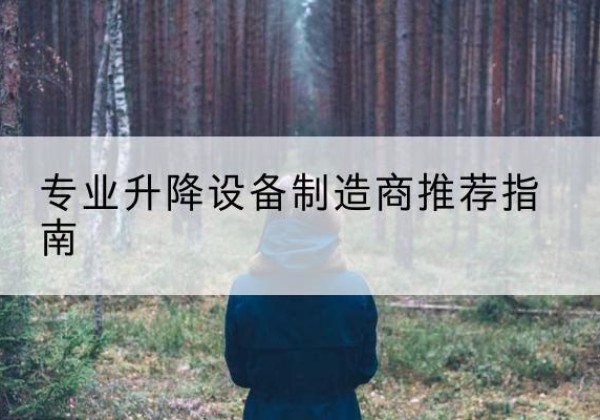武清区电动剪叉升降平台厂家-专业升降设备制造商推荐指南